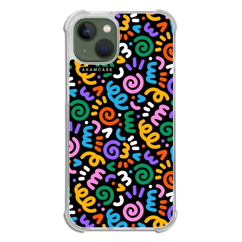کاور آکام مدل AMC-WTA13-DOODLE13 مناسب برای گوشی موبایل اپل iPhone 13