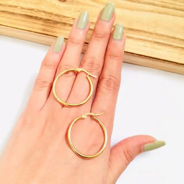 گوشواره زنانه مدل حلقه ای استیل 23