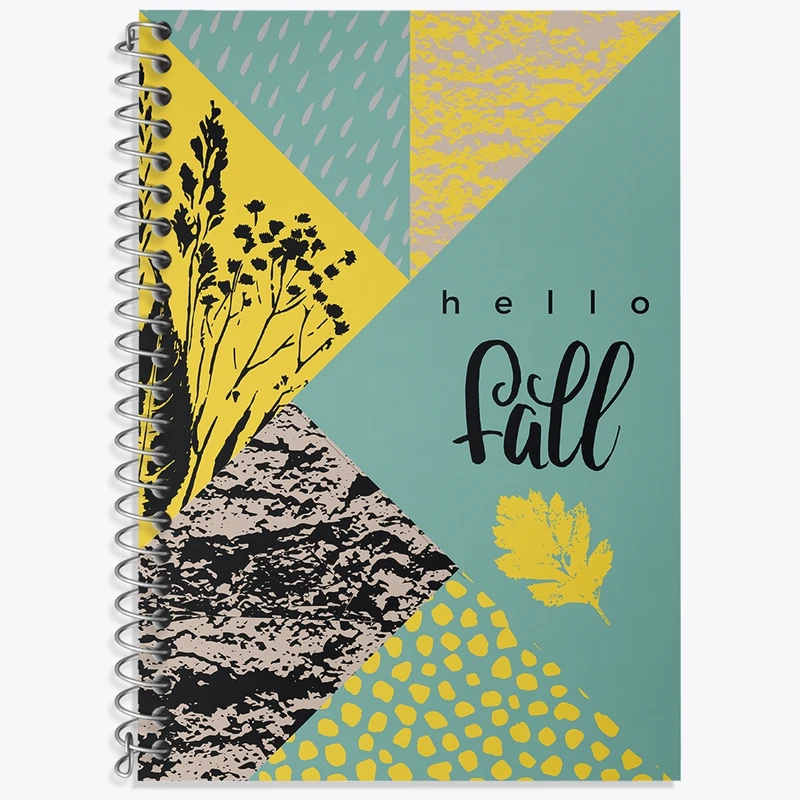 دفتر زبان 50 برگ خندالو مدل دو خط طرح مینیمال کد N285