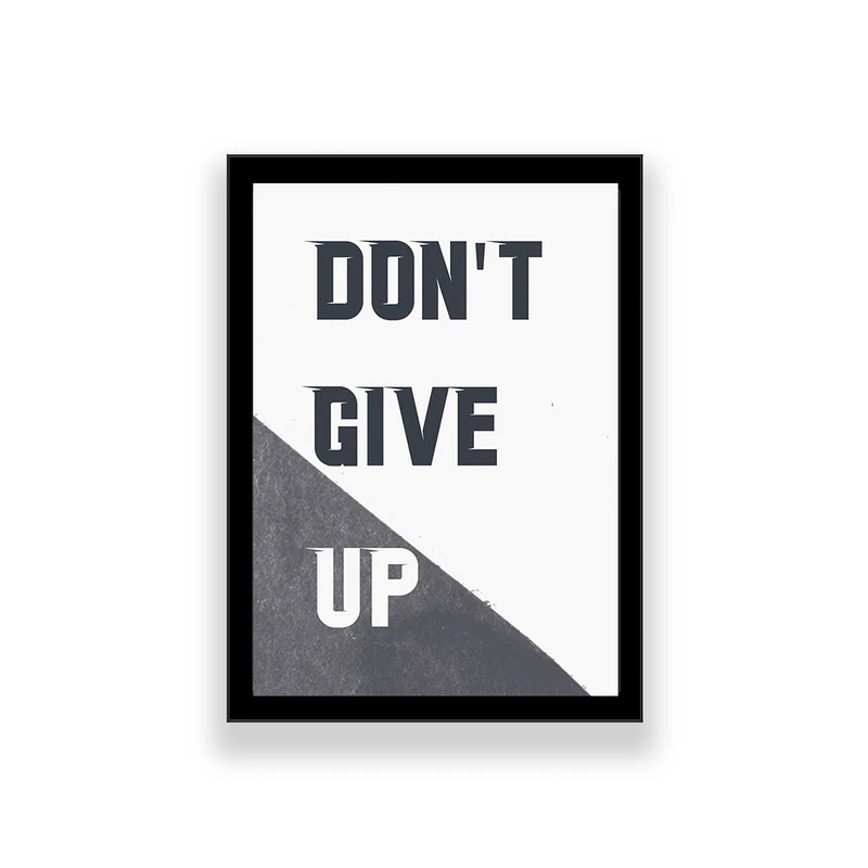 تابلو طرح انگیزشی مدل dont give up 
