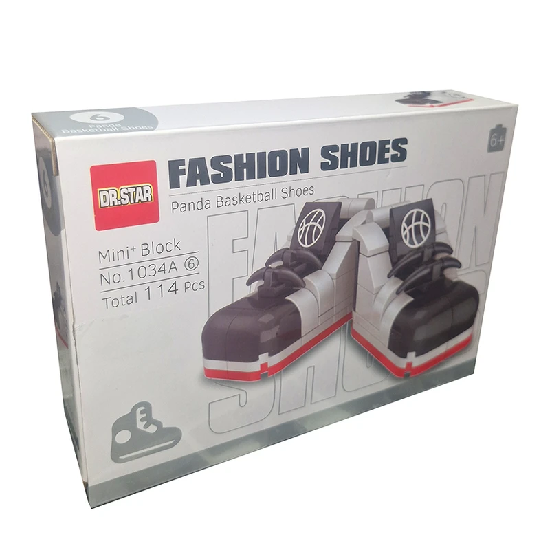 ساختنی 114تکه دکتر استار مدل کتونی بسکتبال پاندا طرح  basketball shoes کد 1034A  