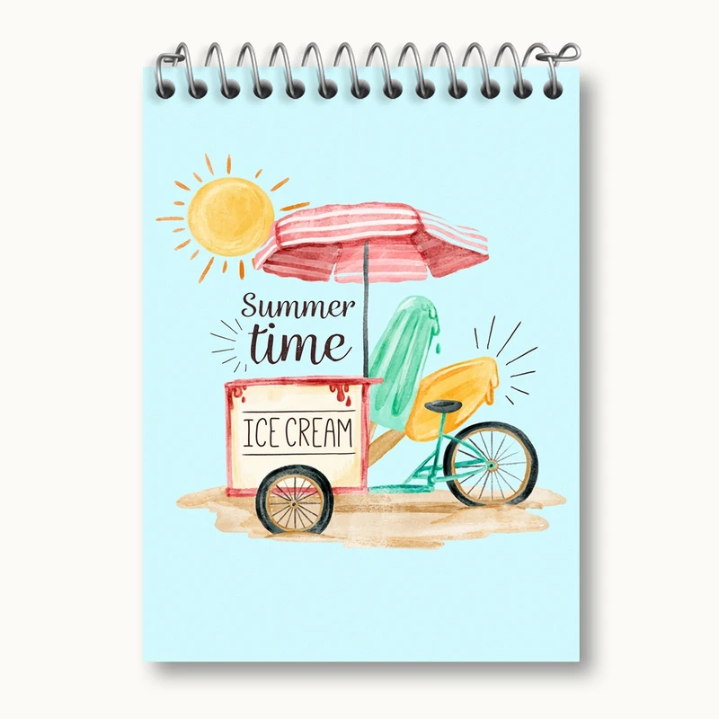 دفتر یادداشت 50 برگ خندالو مدل تابستان کد 29585