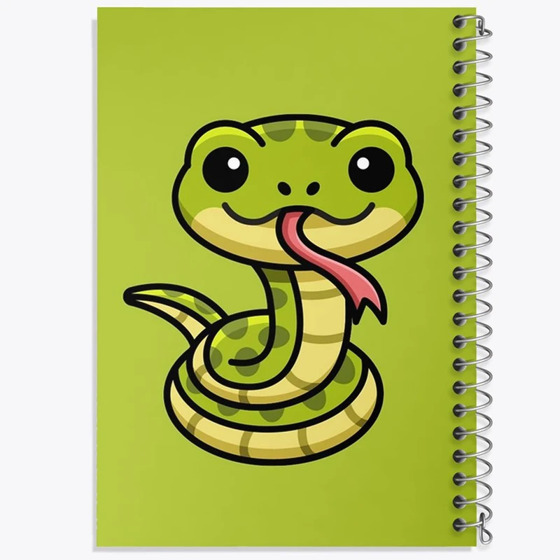 دفتر نقاشی 50 برگ خندالو مدل حیوانات بامزه مار کد 28190