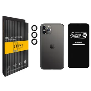 محافظ لنز دلپی مدل Gorilla Lenz مناسب برای گوشی موبایل اپل Iphone 11 Pro Max به همراه محافظ صفحه نمایش