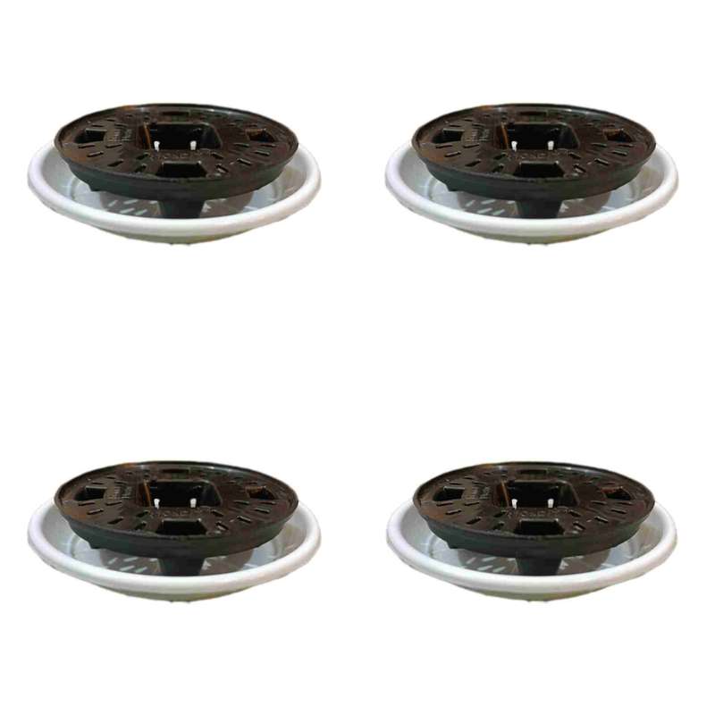 زیر گلدانی مدل زهکش دار کد 12 بسته 4 عددی