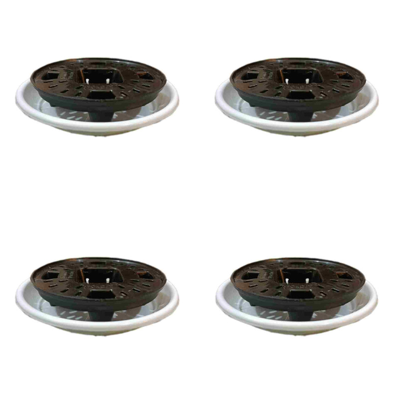 زیر گلدانی مدل زهکش دار کد 12 بسته 4 عددی