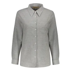 شومیز آستین بلند یقه برگردان زنانه پاتن جامه مدل 04F4642