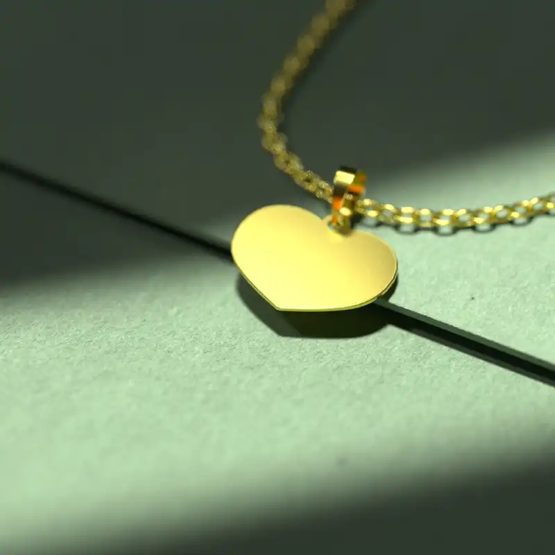 گردنبند طلا 18 عیار زنانه مدوپد مدل قلب کد E1149