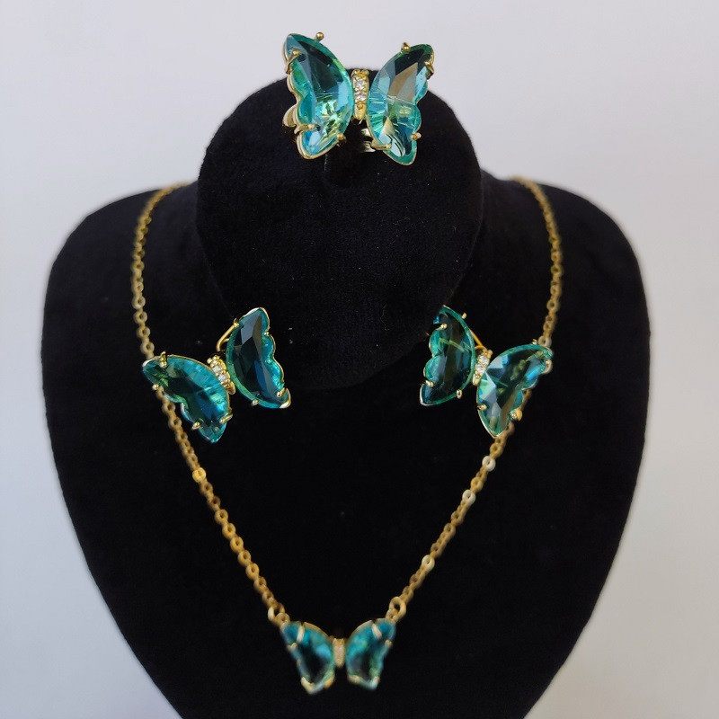 نیم ست زنانه مدل استیل پروانه