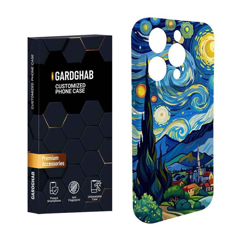 کاور گارد قاب مدل هنری مناسب برای گوشی موبایل اپل iPhone15 pro