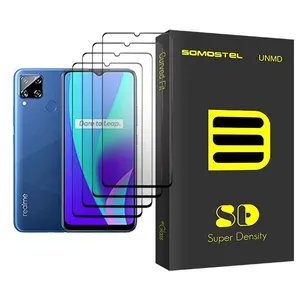 Somastel SD Glass MIX004 Screen Protector For Realme C15 Pack Of 4