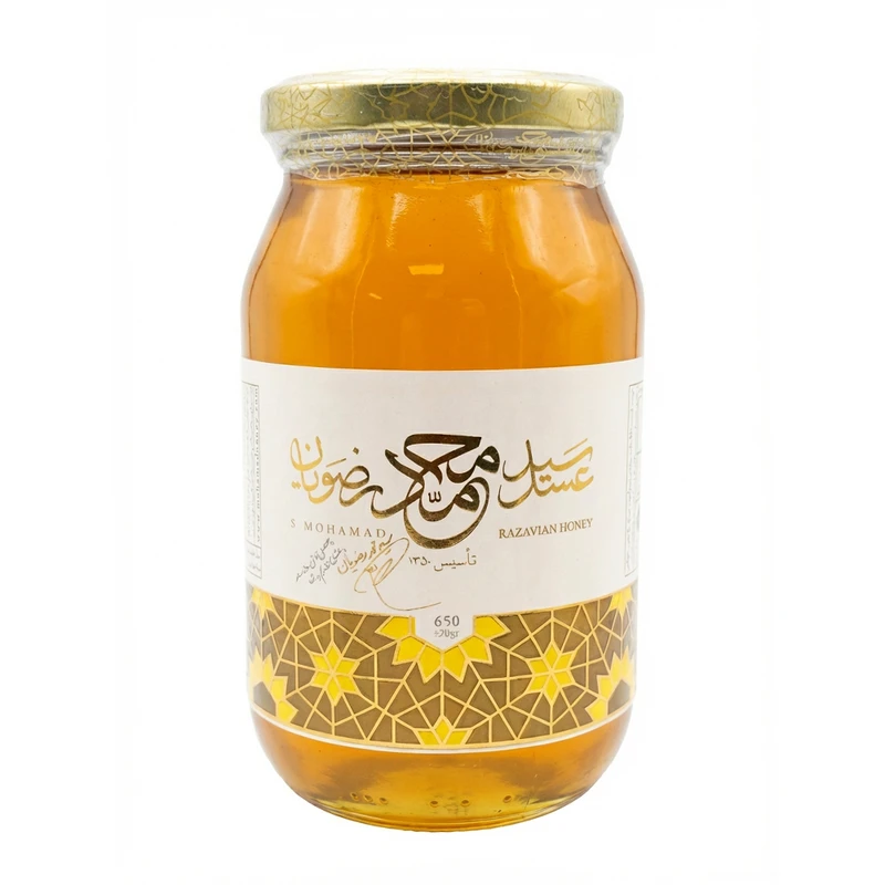 عسل طبیعی گون گزانگبین سید محمد رضویان - 650 گرم