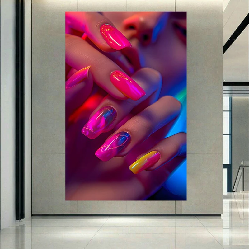  پوستر طرح مخمل لاک دیزاین گرادیان مدل نئون کد AR303300