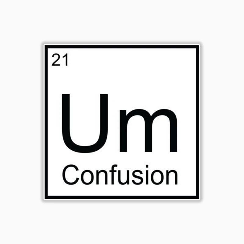 استیکر لپ تاپ و موبایل بووم طرح سردرگمی کد 131