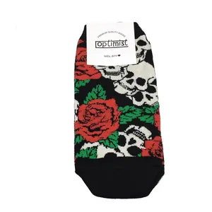 جوراب ساق کوتاه مدل اسکلت رز ROSE 31
