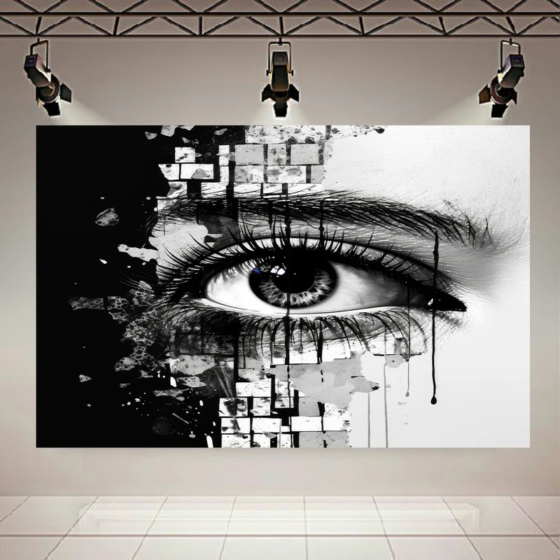 پوستر طرح چشم مدل فروپاشی کد AR303181