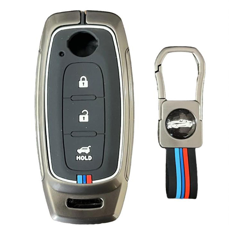 کاور ریموت و سوییچ خودرو چیکال مدل فلزی کد P-642 مناسب برای نیسان سیلفی