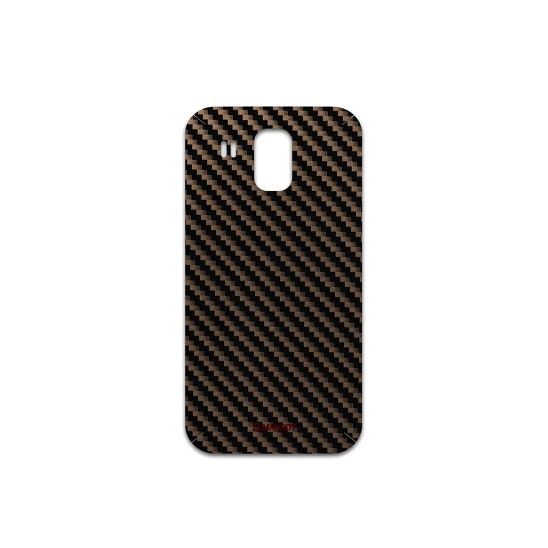 برچسب پوششی ماهوت مدل Glossy-Brown-Fiber مناسب برای گوشی موبایل هوآوی Ascend G525