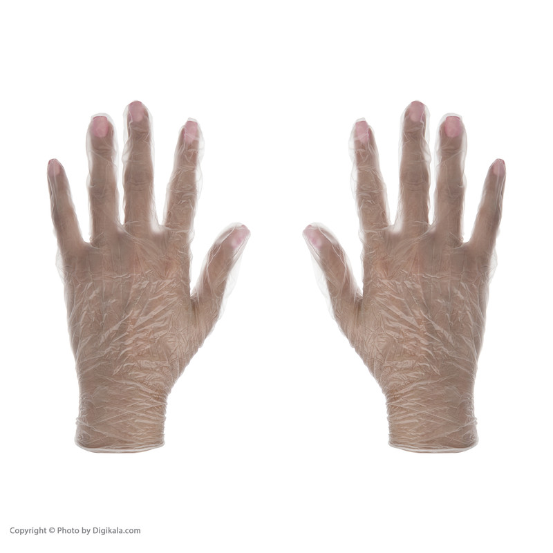 دستکش وینیل او پی پرفکت مدل AM-M سایز مدیوم بسته 100 عددی