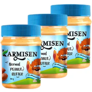 کره بادام زمینی رژیمی بدون شكر کارمیسن - 300 گرم مجموعه 3 عددی