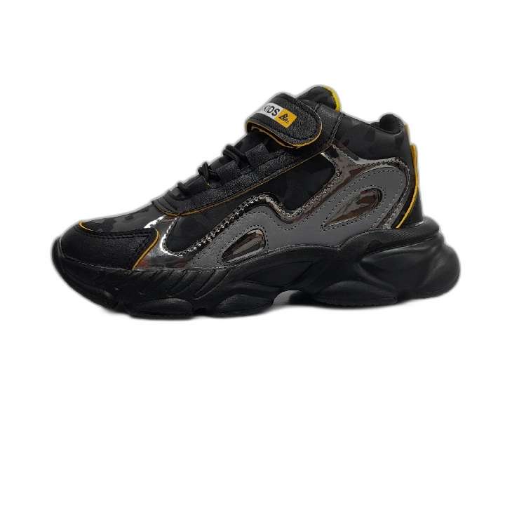 کفش مخصوص دویدن پسرانه مدل آینه ای رنگ مشکی