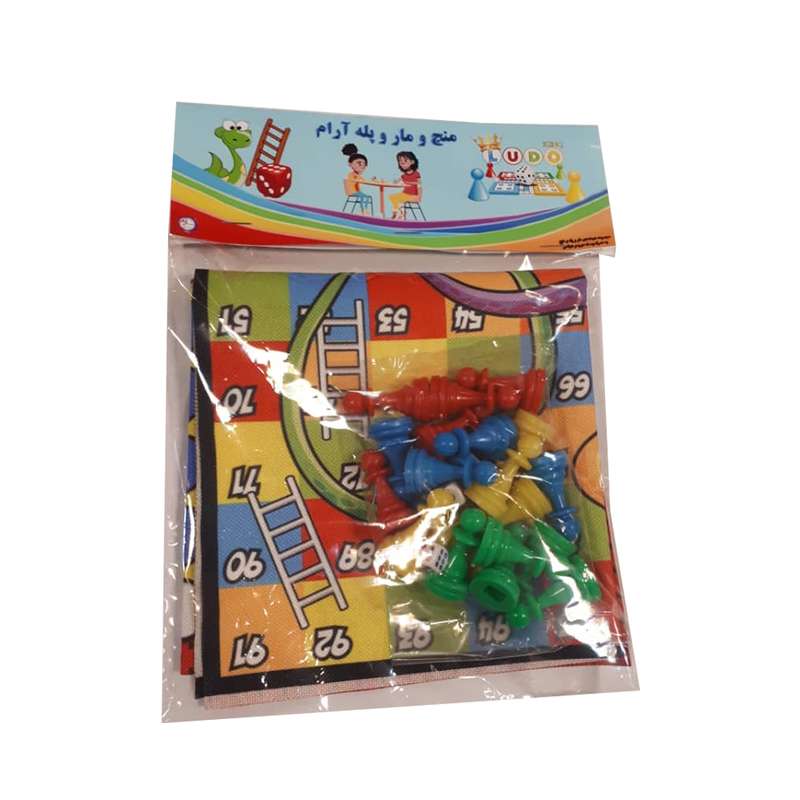 بازی فکری طرح منچ و مارپله
 طرح دختر کفشدوزکی بسته دو عددی