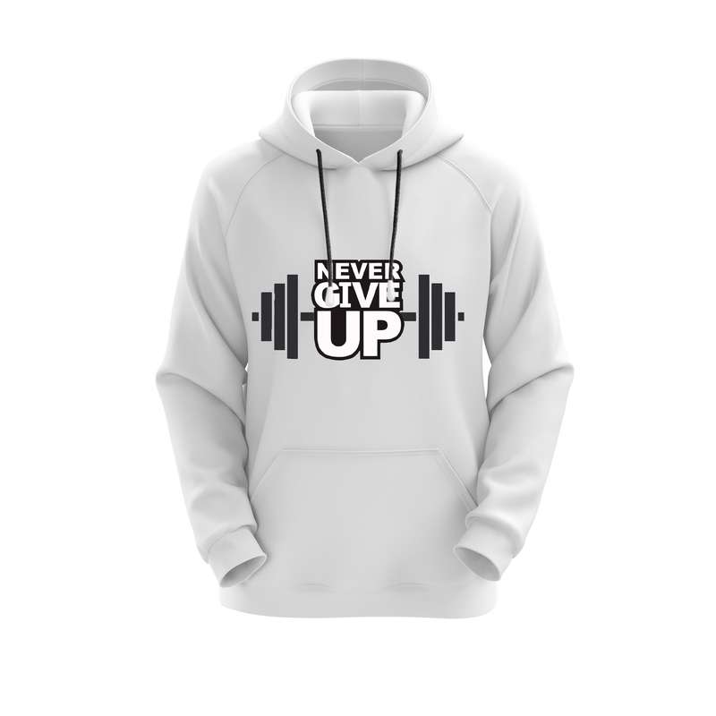 هودی زنانه مدل GYM کد J124 رنگ سفید