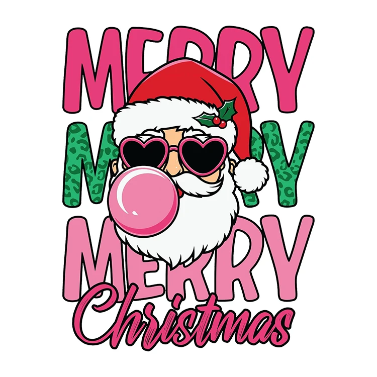 استیکر پارچه و لباس پاد آفرین مدل کریسمس کد S499