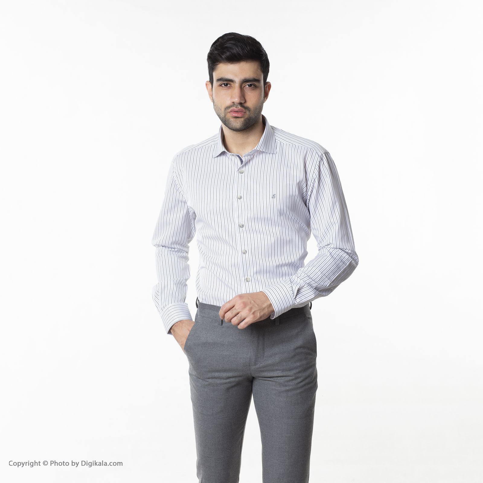پیراهن مردانه ال سی من مدل 02111182-457 -  - 7
