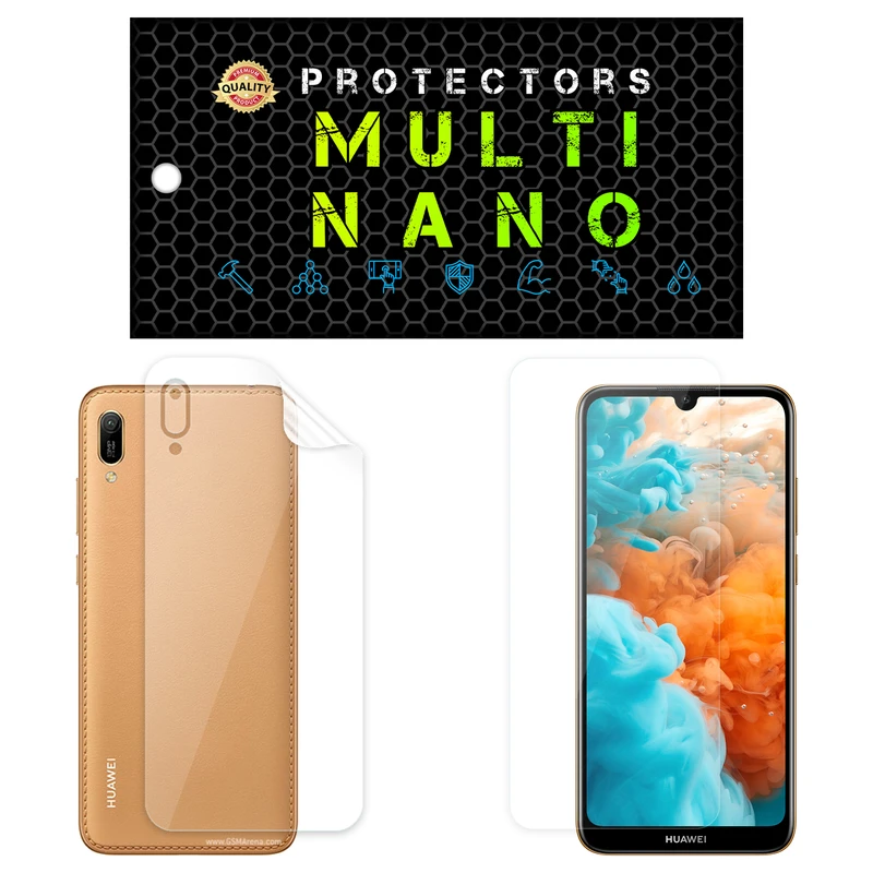 محافظ صفحه نمایش مولتی نانو مدل X-SFT مناسب برای گوشی موبایل هوآوی Y6 Pro 2019 به همراه محافظ پشت