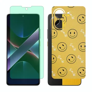 Glass Together model Green light screen protector suitable for Xiaomi Poco X7 Pro mobile phone with back cover sticker