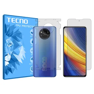 Tecno brand shockproof Hydrogel screen protector glass for Xiaomi Poco X3 Pro along with the back protector