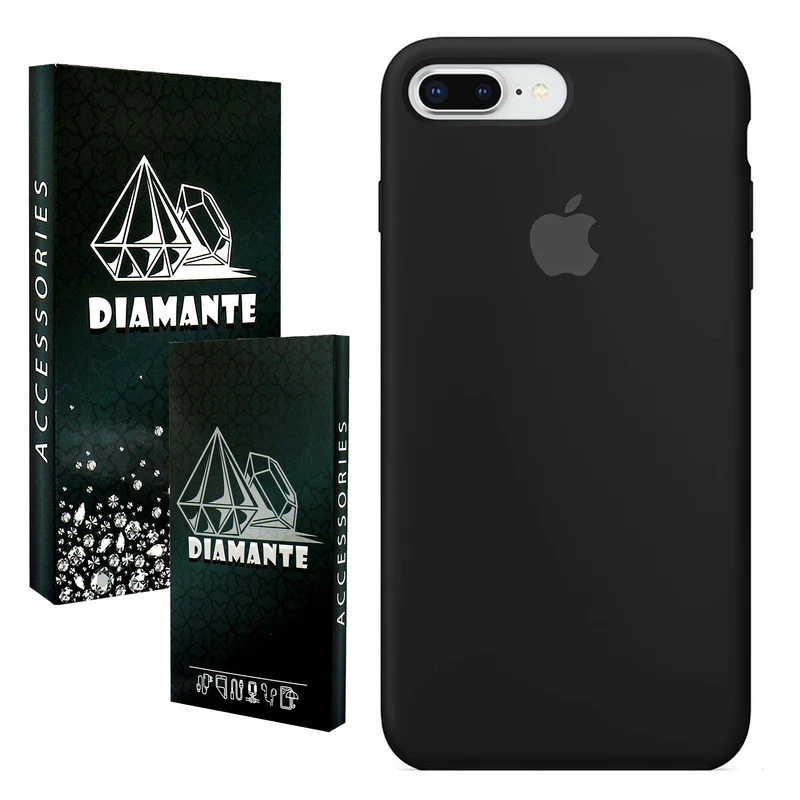 کاور دیامانته مدل سیلیکون Org Bk مناسب برای گوشی موبایل اپل iPhone 7 Plus