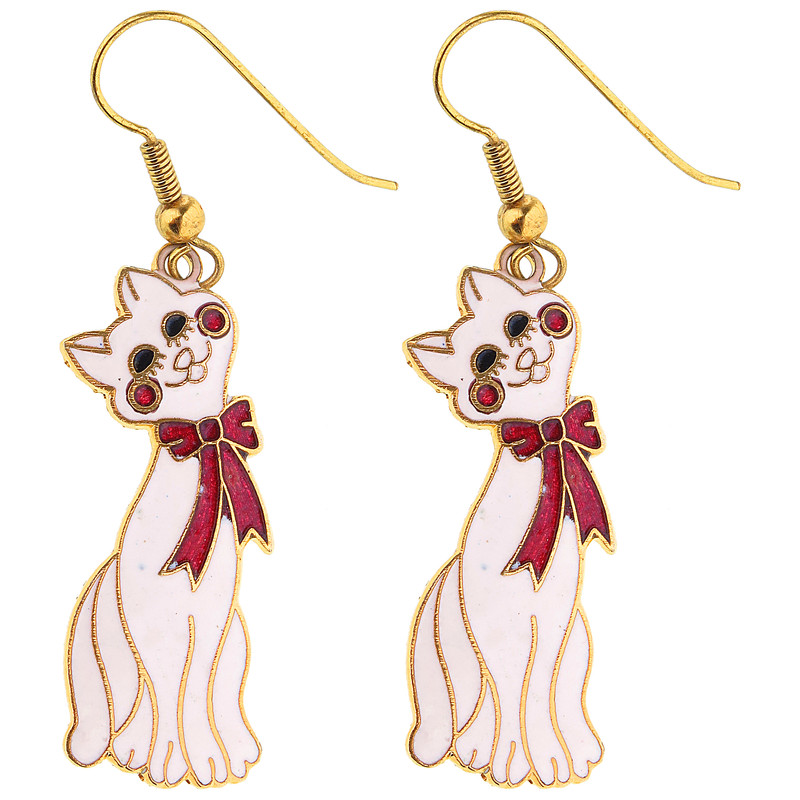 گوشواره دخترانه مدل گربه گوشواره دخترانه مدل گربه