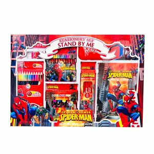 بسته لوازم تحریر مدل مرد عنکبوتی مجموعه 9 عددی 