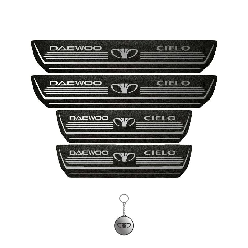 برچسب پارکابی خودرو لندمون کد LMm0040 MS مناسب برای دوو سیئلو مجموعه 4 عددی به همراه جا کلیدی