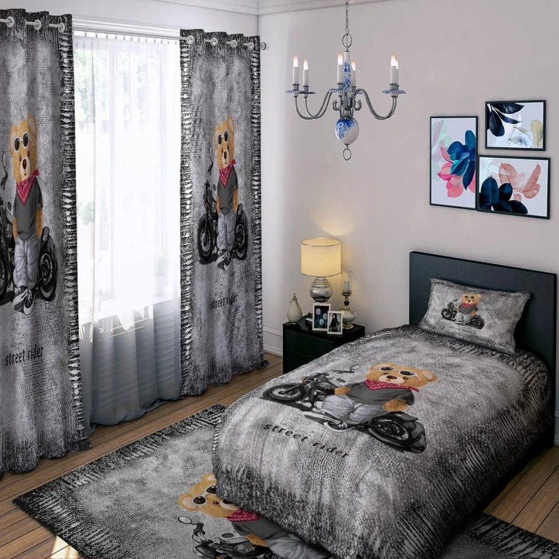 سرویس خواب تک نفره 4 تکه مدل پسرانه کد ۱۱۱۵