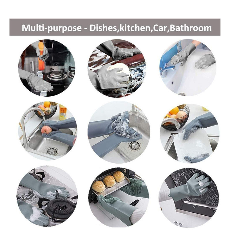 دستکش نظافت مدل اسکاچ دار