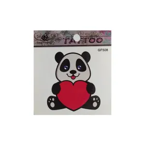 تتو موقت طرح پاندا و قلب کد 508