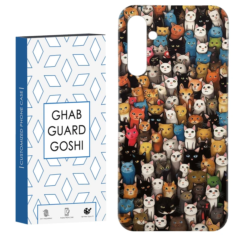 کاور قاب گارد گوشی طرح گربه کد Dimo-293 مناسب برای گوشی موبایل سامسونگ Galaxy S23 Fe