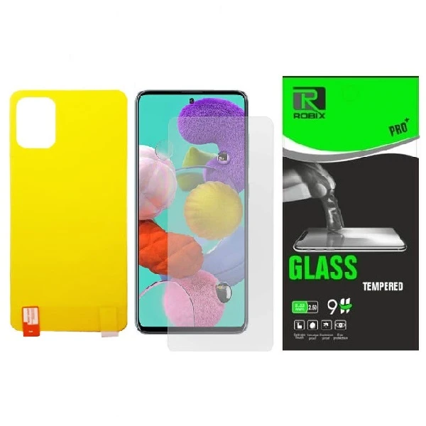 محافظ صفحه نمایش وپشت گوشی روبیکس مدل SA-51 مناسب برای گوشی موبایل سامسونگ Galaxy A51