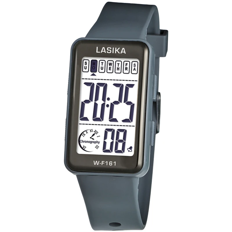 ساعت مچی دیجیتال لاسیکا مدل کوارتز بند پیو کرنومتر دار کد ۹