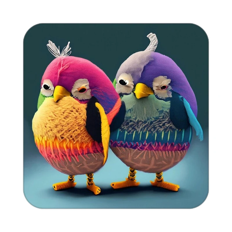 زیر لیوانی کاکتی طرح حیوانات رنگی مدل mp26868