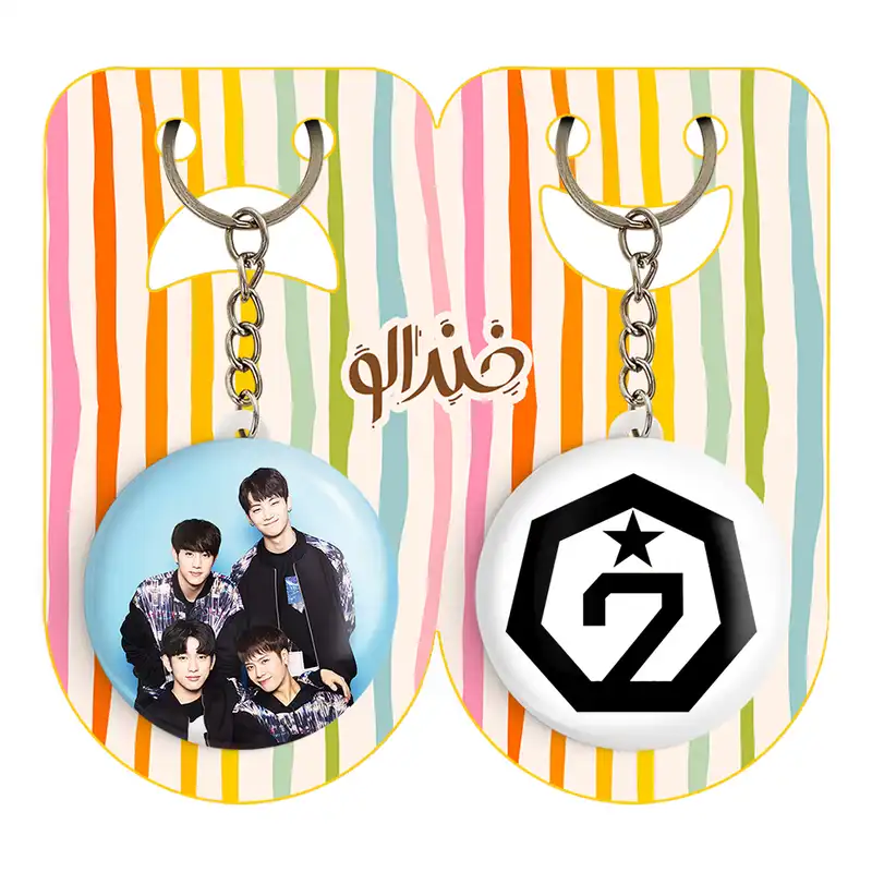 جاکلیدی خندالو مدل گروه گات سون GOT7 کد 2102421027 مجموعه 2 عددی