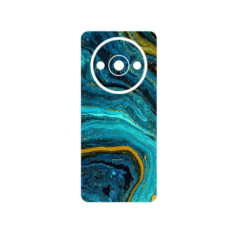 برچسب پوششی ماهوت مدل Turquoise marblewith golden streaks مناسب برای گوشی موبایل شیائومی Redmi A3x