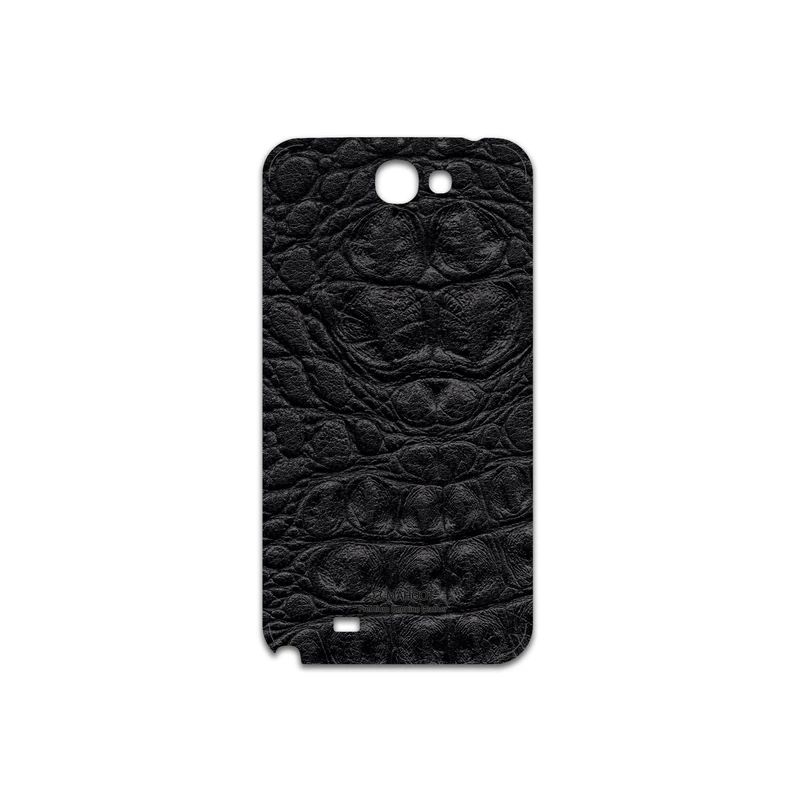 برچسب پوششی ماهوت مدل Black-Crocodile-Leather مناسب برای گوشی موبایل سامسونگ Galaxy Note 2