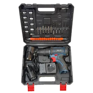دریل پیچ گوشتی شارژی دلیکس کد BS18V مجموعه 47 عددی