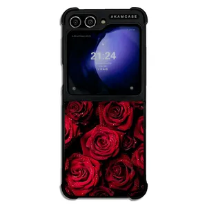 AKAM AMC-WSGZFLIP5-FLOWERS-35 Cover For Samsung Galaxy Z Flip 5