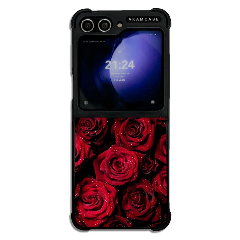 کاور آکام مدل AMC-WSGZFLIP5-FLOWERS-35 مناسب برای گوشی موبایل سامسونگ Galaxy Z Flip 5