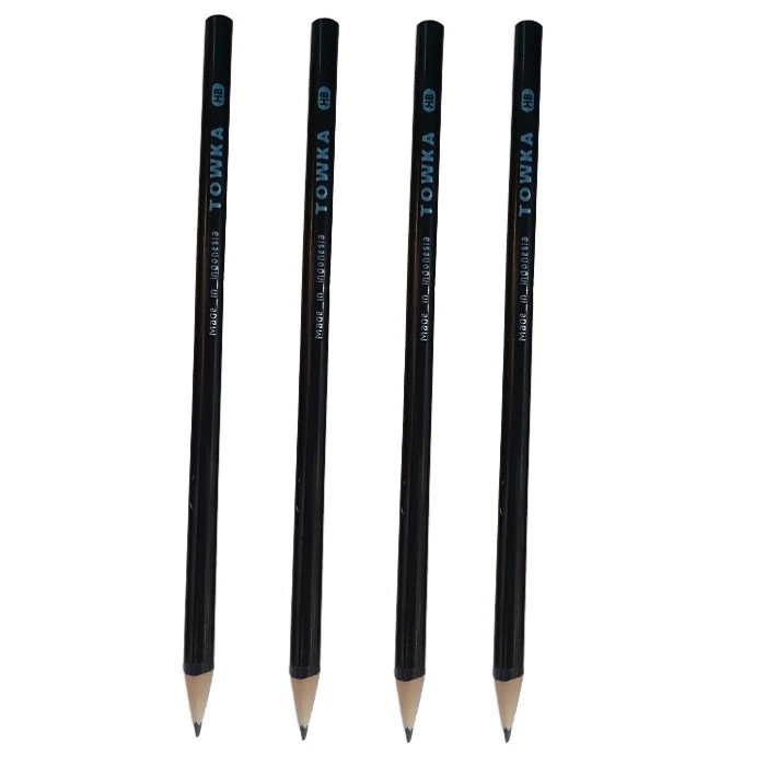 مداد مشکی توکا با درجه سختی HB مدل شقایق بسته 4 عددی